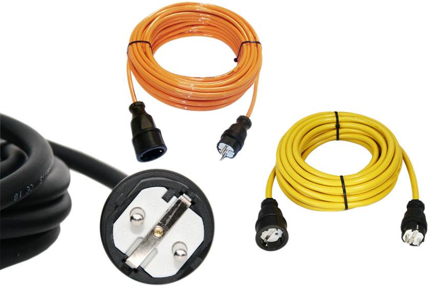 Verlängerungskabel Stromkabel Verlängerung Kabel N07V3V3-F 40m 3x1,5 mm Gelb YL 